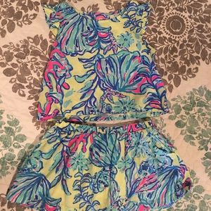 Lilly Pulitzer Skort/Top Set